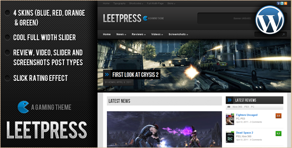 LeetPress - Gaming Theme for WordPress