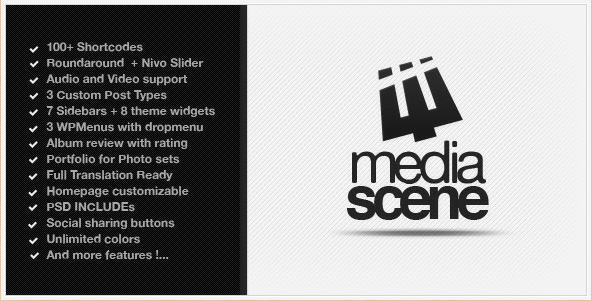 MediaScene - Premium Music WordPress Template