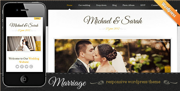 Marriage - Responsive Wedding WordPress Theme