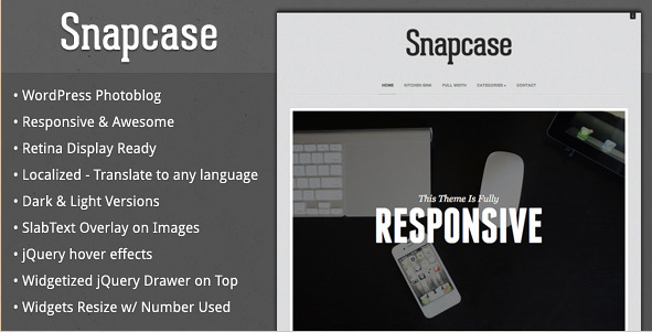 Snapcase - Responsive WordPress Photoblog Theme