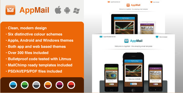AppMail - Email Template for Apps and Mobile Websites