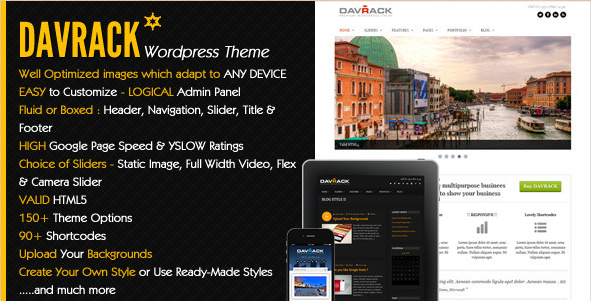Davrack - Multipurpose Corporate WordPress Theme