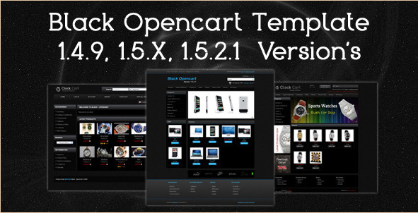 Black - OpenCart Theme