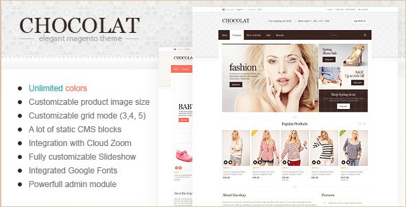 Chocolate - Responsive Magento Theme