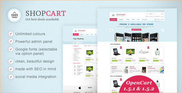 ShopCart - Powerful OpenCart Template