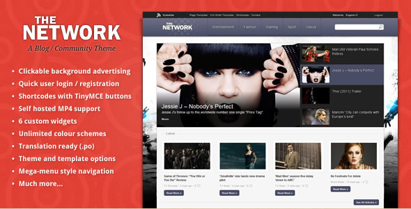 The Network - Magazine WordPress Theme