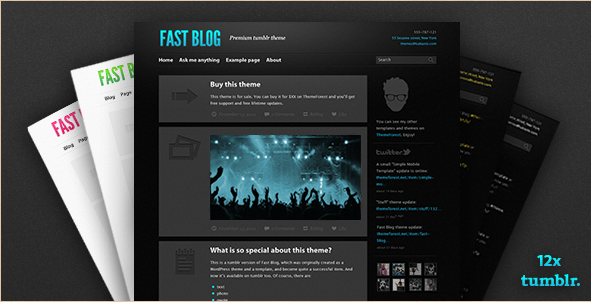 Fast Blog - Tumblr Theme