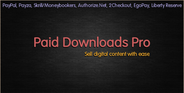Paid Downloads Pro - WordPress eCommerce Plugin