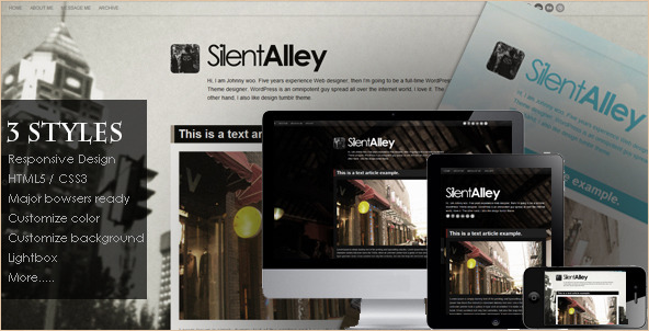 Silent Alley - Responsive Tumblr Theme