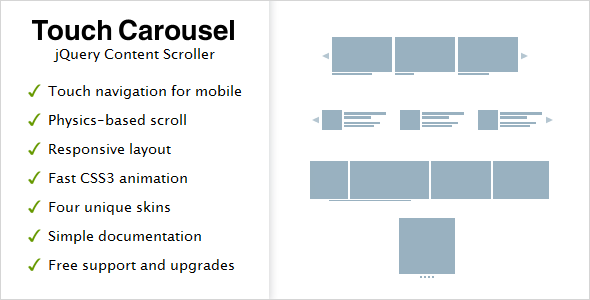 TouchCarousel - jQuery Content Scroller and Slider