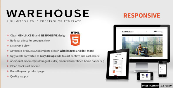 Warehouse - HTML5 PrestaShop Theme