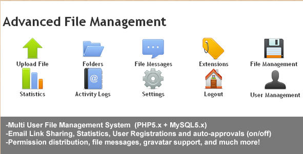 Advanced File Management PHP Script