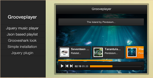 Grooveplayer - jQuery Music Player