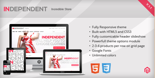 Independent - Responsive Magento Template