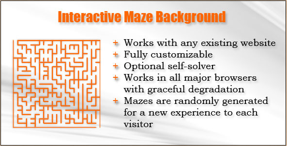 Interactive Maze Background
