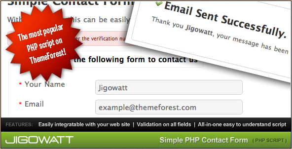 Jigowatt - PHP Contact Form