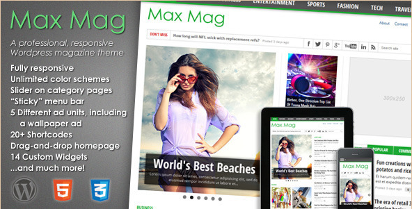 MaxMag - Responsive WordPress Magazine Theme