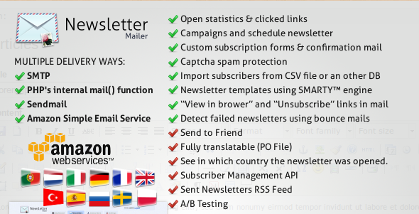 PHP Newsletter Mailer