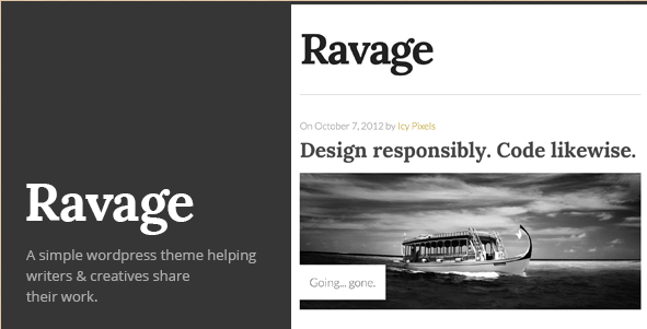 Ravage - Blod WordPress Theme