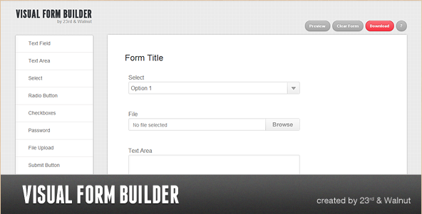 Visual Form Builder - PHP Script