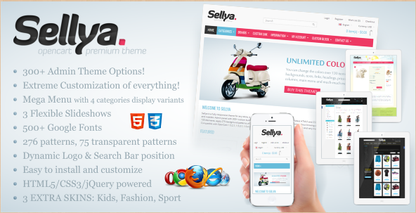 Sellya - OpenCart Themes for 2013
