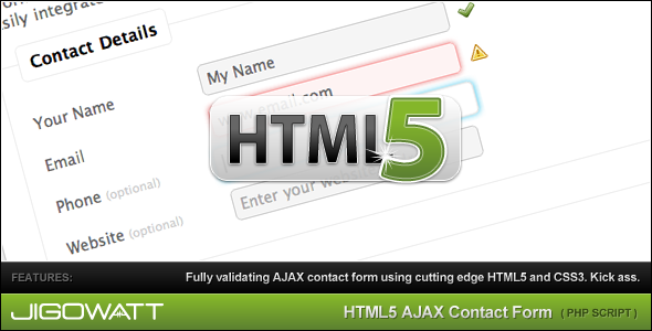 HTML 5 AJAX Contact Form