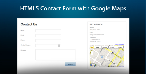 HTML5 Ajax Contact Form With Google Maps
