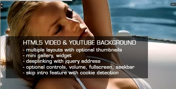 HTML5 Video & YouTube Background