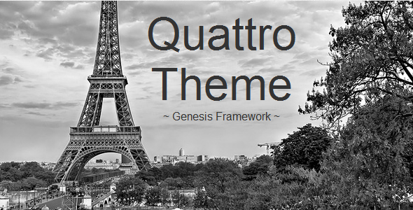 Quattro Theme - Genesis Framework