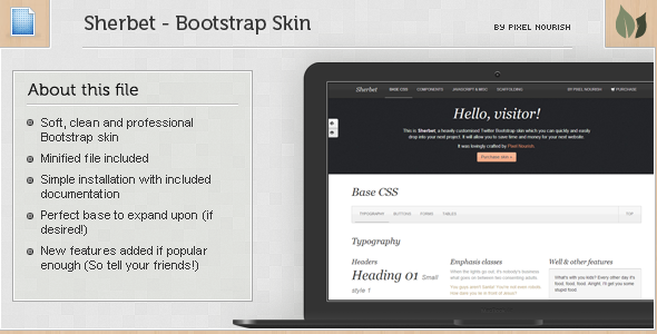 Sherbert - Bootstrap Skin