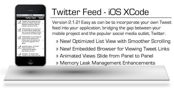 Twitter Feed - iOS XCode Project