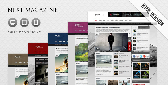 Design Magazine site html.